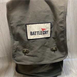 Authentic Pigment Canvas Bag with Metal Clasp